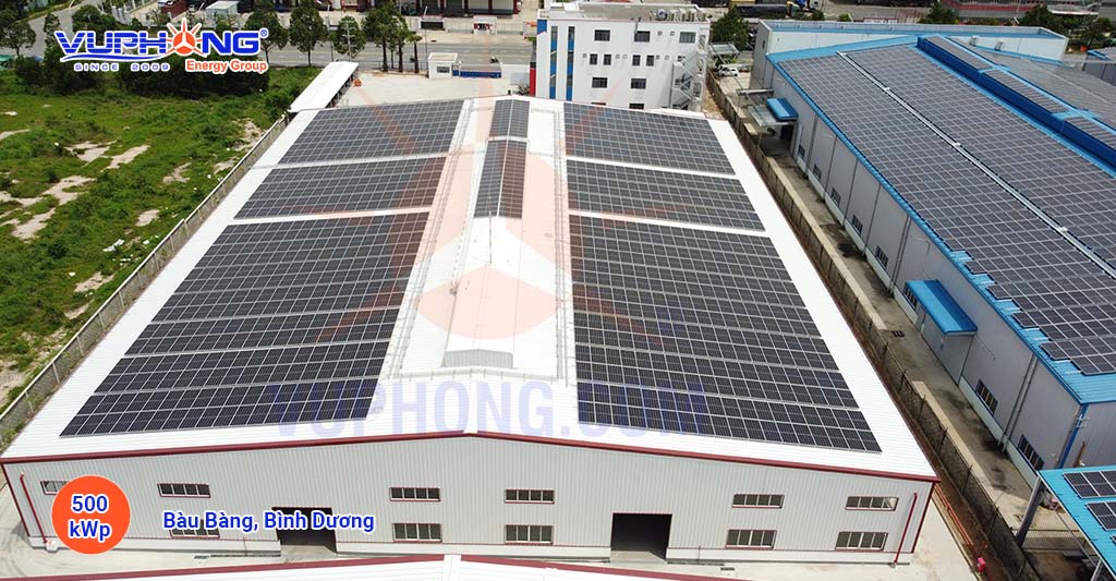 Dự án lắp điện mặt trời 500 kWp