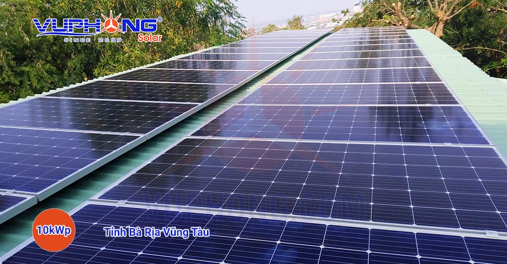 Dự án lắp hệ thống điện mặt trời 10 kWp